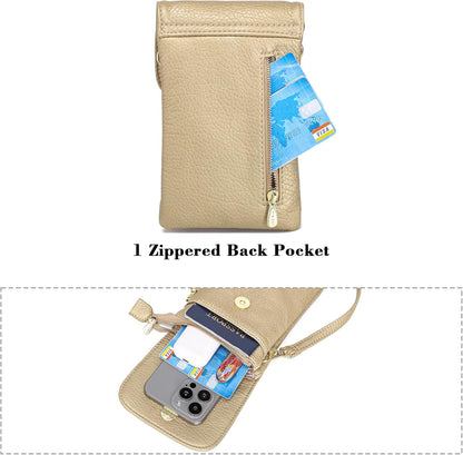 Small Crossbody Bags for Women Vegan Leather Cross Body Phone Purse | Lightweight Cell Phone Wallet, Women's Shoulder Handbags, Mini Cross Body Bag for Woman Travel Shopping Everyday Daily Use