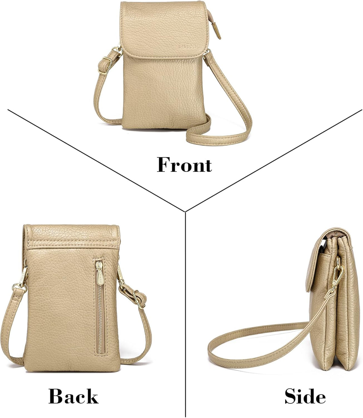 Small Crossbody Bags for Women Vegan Leather Cross Body Phone Purse | Lightweight Cell Phone Wallet, Women's Shoulder Handbags, Mini Cross Body Bag for Woman Travel Shopping Everyday Daily Use