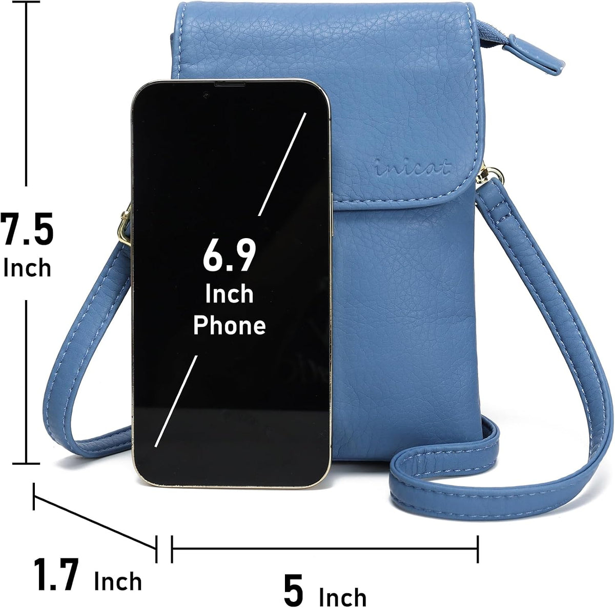 Small Crossbody Bags for Women Vegan Leather Cross Body Phone Purse | Lightweight Cell Phone Wallet, Women's Shoulder Handbags, Mini Cross Body Bag for Woman Travel Shopping Everyday Daily Use