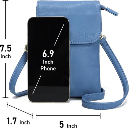 Small Crossbody Bags for Women Vegan Leather Cross Body Phone Purse | Lightweight Cell Phone Wallet, Women's Shoulder Handbags, Mini Cross Body Bag for Woman Travel Shopping Everyday Daily Use