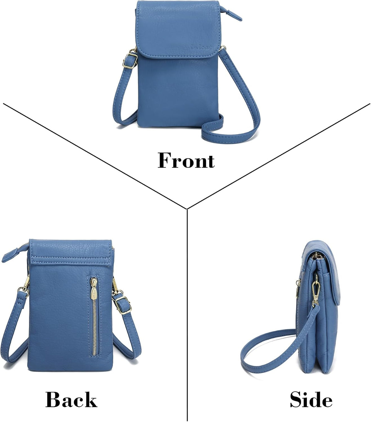 Small Crossbody Bags for Women Vegan Leather Cross Body Phone Purse | Lightweight Cell Phone Wallet, Women's Shoulder Handbags, Mini Cross Body Bag for Woman Travel Shopping Everyday Daily Use