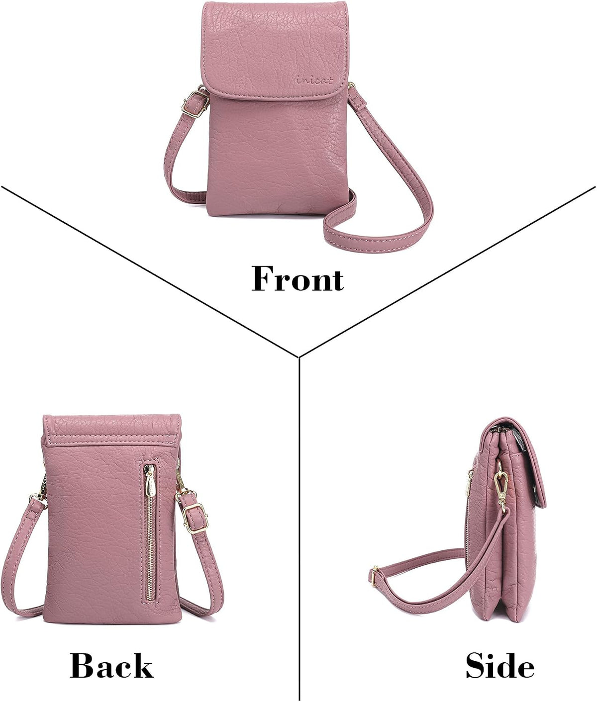 Small Crossbody Bags for Women Vegan Leather Cross Body Phone Purse | Lightweight Cell Phone Wallet, Women's Shoulder Handbags, Mini Cross Body Bag for Woman Travel Shopping Everyday Daily Use