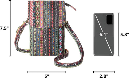 Small Crossbody Bags for Women Vegan Leather Cross Body Phone Purse | Lightweight Cell Phone Wallet, Women's Shoulder Handbags, Mini Cross Body Bag for Woman Travel Shopping Everyday Daily Use