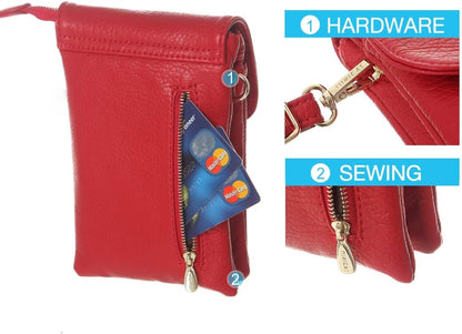 Small Crossbody Bags for Women Vegan Leather Cross Body Phone Purse | Lightweight Cell Phone Wallet, Women's Shoulder Handbags, Mini Cross Body Bag for Woman Travel Shopping Everyday Daily Use