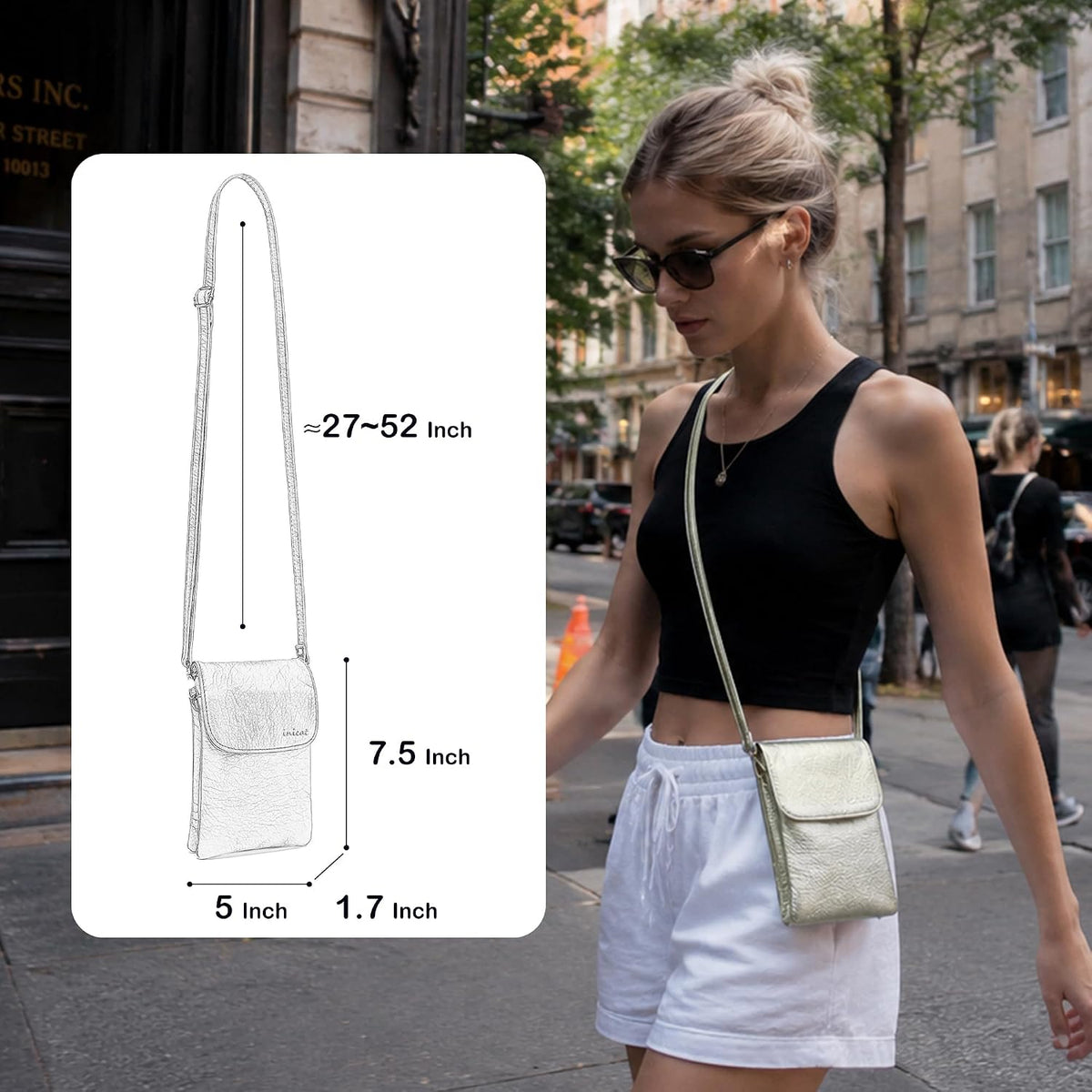 Small Crossbody Bags for Women Vegan Leather Cross Body Phone Purse | Lightweight Cell Phone Wallet, Women's Shoulder Handbags, Mini Cross Body Bag for Woman Travel Shopping Everyday Daily Use