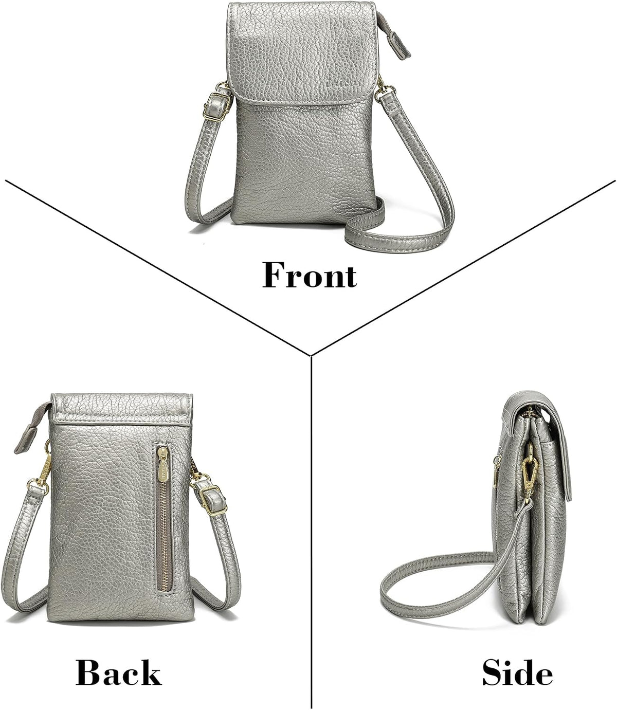 Small Crossbody Bags for Women Vegan Leather Cross Body Phone Purse | Lightweight Cell Phone Wallet, Women's Shoulder Handbags, Mini Cross Body Bag for Woman Travel Shopping Everyday Daily Use