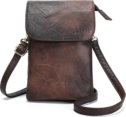 Small Crossbody Bags for Women Vegan Leather Cross Body Phone Purse | Lightweight Cell Phone Wallet, Women's Shoulder Handbags, Mini Cross Body Bag for Woman Travel Shopping Everyday Daily Use