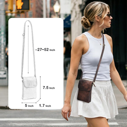 Small Crossbody Bags for Women Vegan Leather Cross Body Phone Purse | Lightweight Cell Phone Wallet, Women's Shoulder Handbags, Mini Cross Body Bag for Woman Travel Shopping Everyday Daily Use