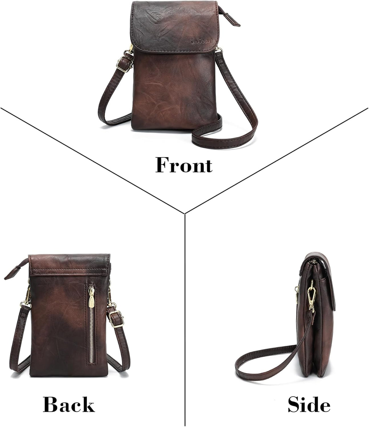 Small Crossbody Bags for Women Vegan Leather Cross Body Phone Purse | Lightweight Cell Phone Wallet, Women's Shoulder Handbags, Mini Cross Body Bag for Woman Travel Shopping Everyday Daily Use