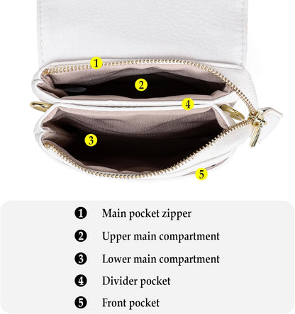 Small Crossbody Bags for Women Vegan Leather Cross Body Phone Purse | Lightweight Cell Phone Wallet, Women's Shoulder Handbags, Mini Cross Body Bag for Woman Travel Shopping Everyday Daily Use