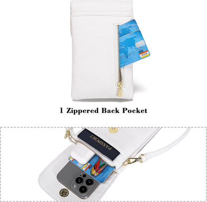 Small Crossbody Bags for Women Vegan Leather Cross Body Phone Purse | Lightweight Cell Phone Wallet, Women's Shoulder Handbags, Mini Cross Body Bag for Woman Travel Shopping Everyday Daily Use