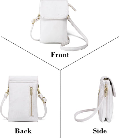 Small Crossbody Bags for Women Vegan Leather Cross Body Phone Purse | Lightweight Cell Phone Wallet, Women's Shoulder Handbags, Mini Cross Body Bag for Woman Travel Shopping Everyday Daily Use