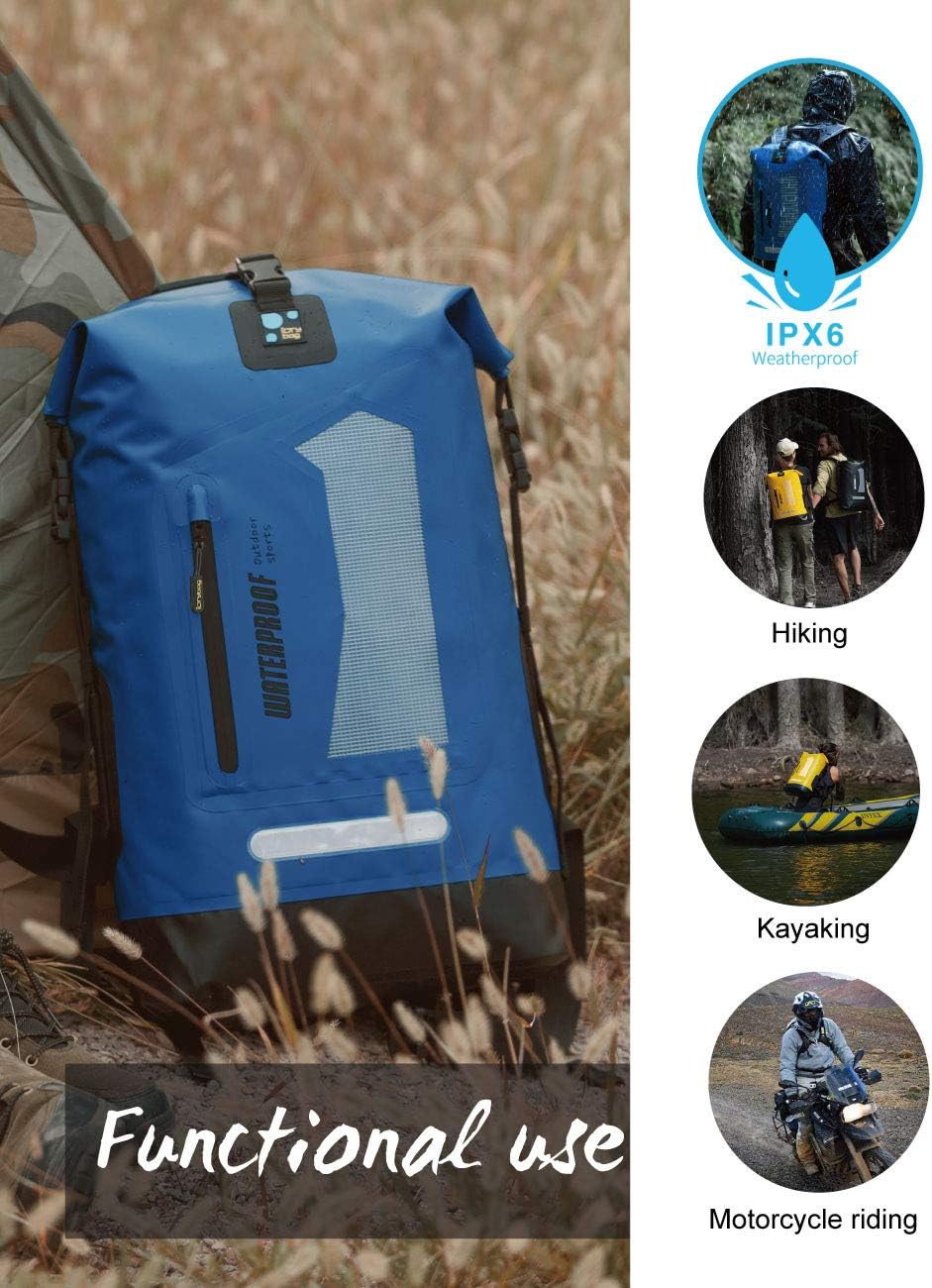 Waterproof Backpack for Men 20L/30L/40L, Floating Dry Bag Kayak, Dry Backpack Hiking