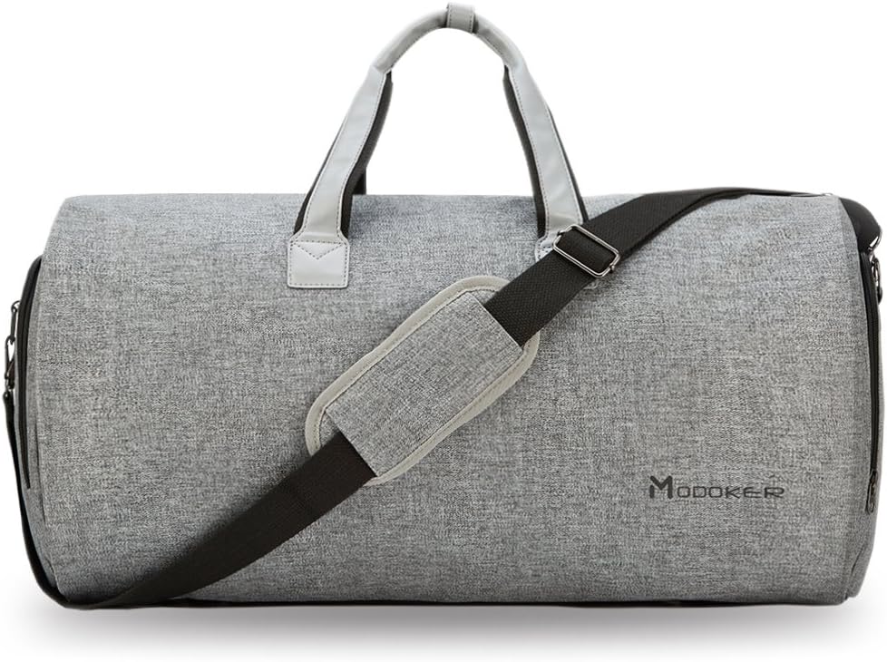 Garment Bags for Travel, 45L Carry on Convertible Garment Duffle bag | Men Women - 2 in 1 Hanging Suit Travel Bag with Shoulder Strap
