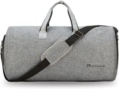 Garment Bags for Travel, 45L Carry on Convertible Garment Duffle bag | Men Women - 2 in 1 Hanging Suit Travel Bag with Shoulder Strap