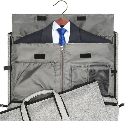 Garment Bags for Travel, 45L Carry on Convertible Garment Duffle bag | Men Women - 2 in 1 Hanging Suit Travel Bag with Shoulder Strap