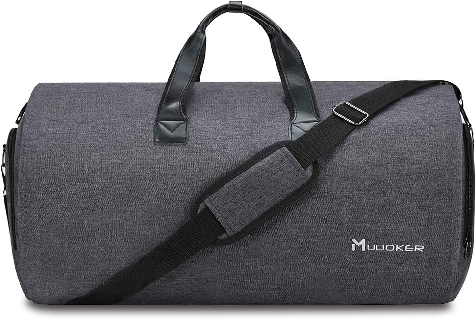 Garment Bags for Travel, 45L Carry on Convertible Garment Duffle bag | Men Women - 2 in 1 Hanging Suit Travel Bag with Shoulder Strap