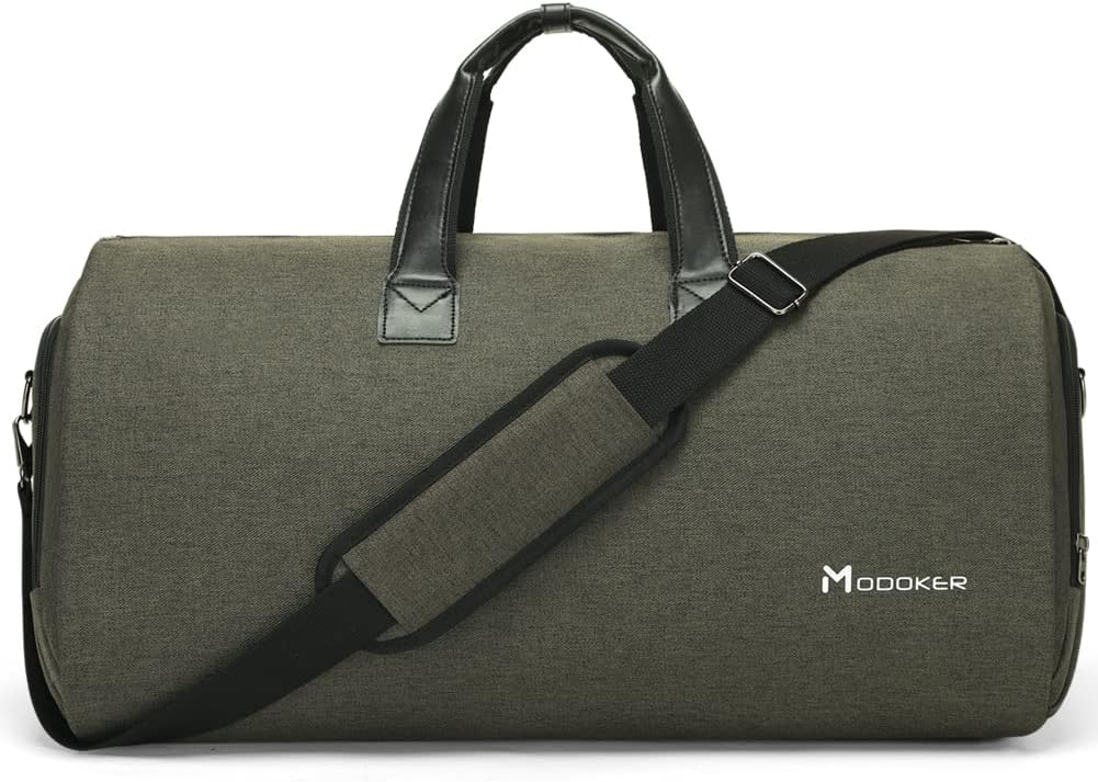 Garment Bags for Travel, 45L Carry on Convertible Garment Duffle bag | Men Women - 2 in 1 Hanging Suit Travel Bag with Shoulder Strap