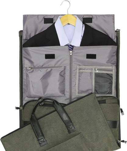 Garment Bags for Travel, 45L Carry on Convertible Garment Duffle bag | Men Women - 2 in 1 Hanging Suit Travel Bag with Shoulder Strap