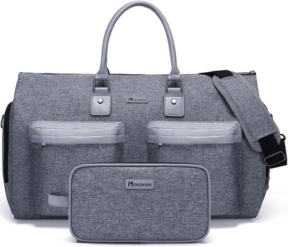 Garment Bags for Travel, 45L Carry on Convertible Garment Duffle bag | Men Women - 2 in 1 Hanging Suit Travel Bag with Shoulder Strap