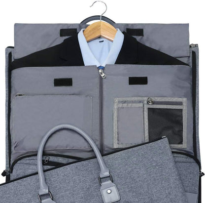 Garment Bags for Travel, 45L Carry on Convertible Garment Duffle bag | Men Women - 2 in 1 Hanging Suit Travel Bag with Shoulder Strap