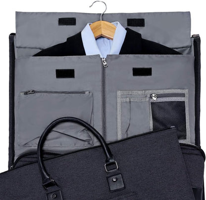 Garment Bags for Travel, 45L Carry on Convertible Garment Duffle bag | Men Women - 2 in 1 Hanging Suit Travel Bag with Shoulder Strap