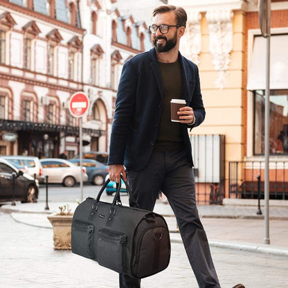 Garment Bags for Travel, 45L Carry on Convertible Garment Duffle bag | Men Women - 2 in 1 Hanging Suit Travel Bag with Shoulder Strap