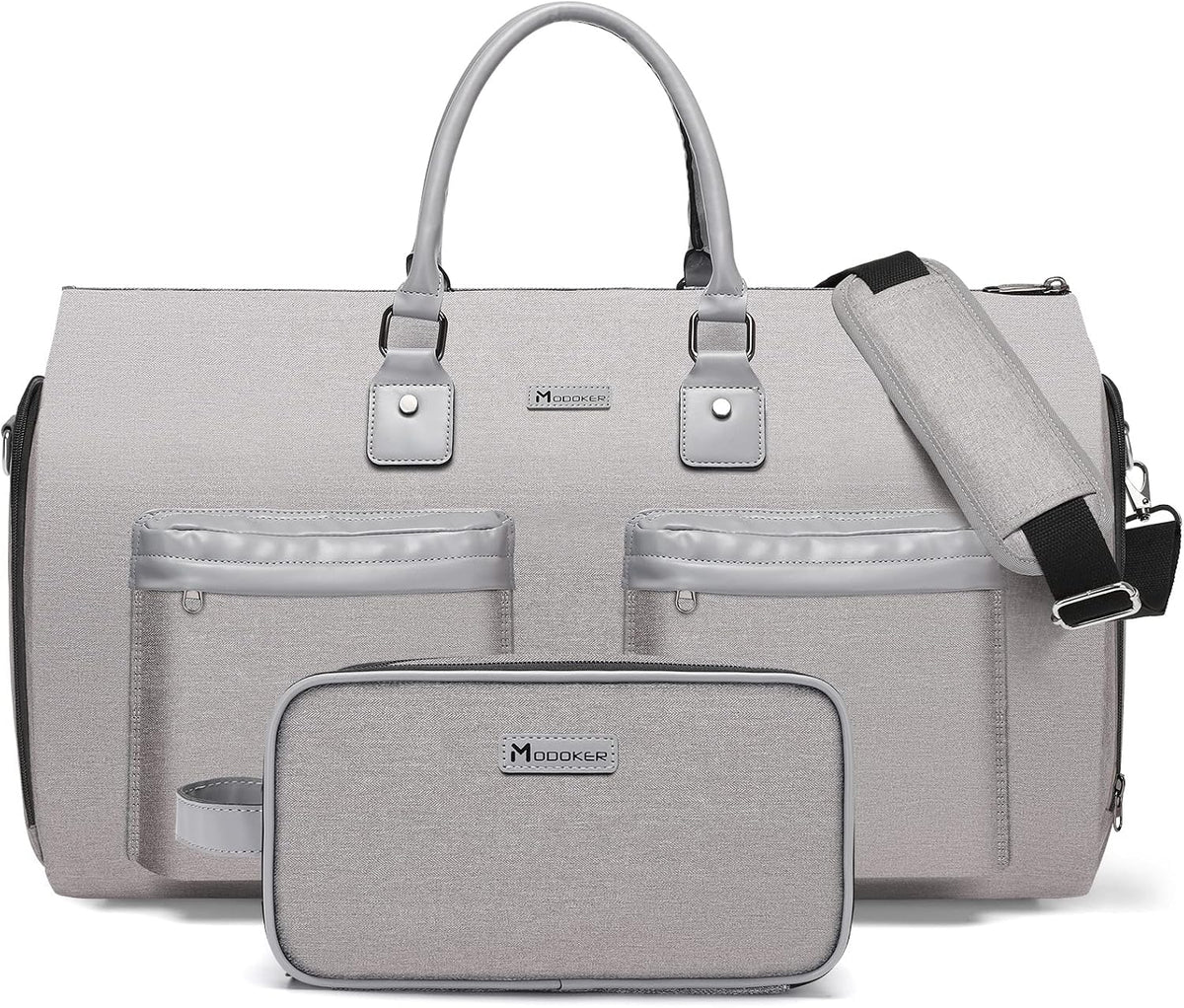 Garment Bags for Travel, 45L Carry on Convertible Garment Duffle bag | Men Women - 2 in 1 Hanging Suit Travel Bag with Shoulder Strap