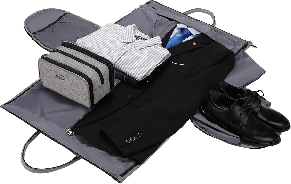 Garment Bags for Travel, 45L Carry on Convertible Garment Duffle bag | Men Women - 2 in 1 Hanging Suit Travel Bag with Shoulder Strap