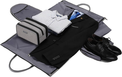 Garment Bags for Travel, 45L Carry on Convertible Garment Duffle bag | Men Women - 2 in 1 Hanging Suit Travel Bag with Shoulder Strap