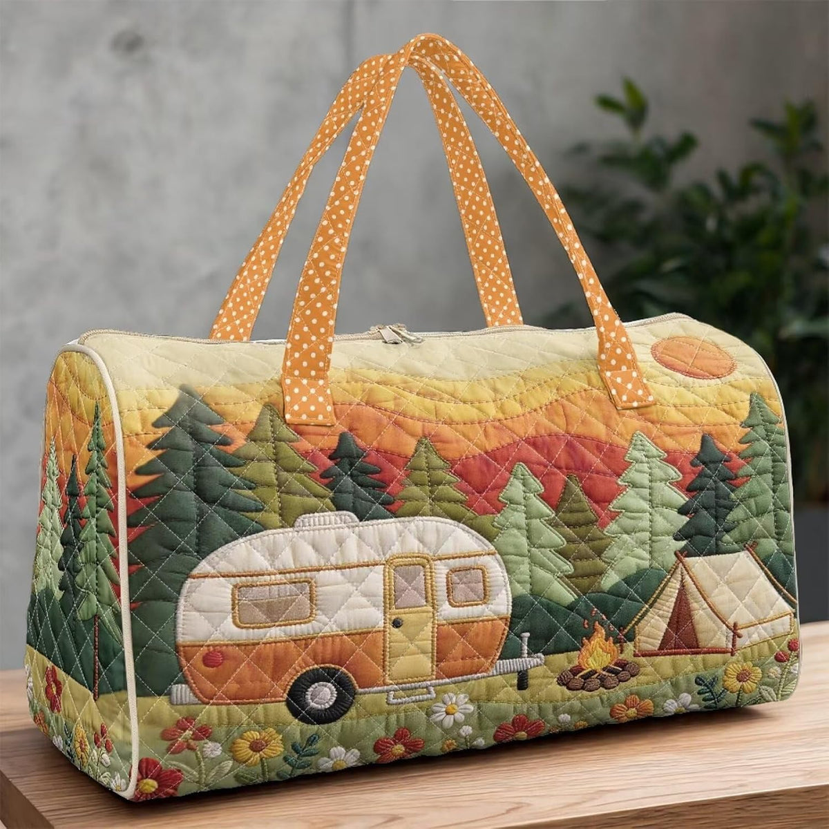 Quilted Tote Bag Large Car Womens Gym Puffer Bag Lightweight Large Capacity Bag with Top Handles Built-in Pockets for Travel, Camping, Work and Shopping
