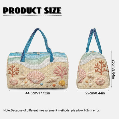 Quilted Tote Bag Large Car Womens Gym Puffer Bag Lightweight Large Capacity Bag with Top Handles Built-in Pockets for Travel, Camping, Work and Shopping