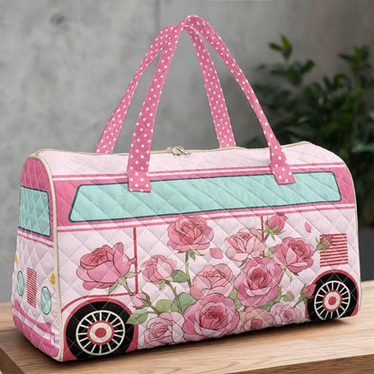 Quilted Tote Bag Large Car Womens Gym Puffer Bag Lightweight Large Capacity Bag with Top Handles Built-in Pockets for Travel, Camping, Work and Shopping