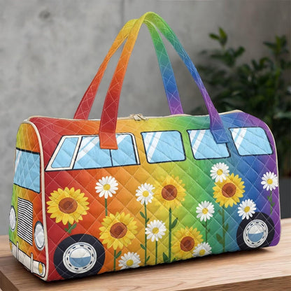 Quilted Tote Bag Large Car Womens Gym Puffer Bag Lightweight Large Capacity Bag with Top Handles Built-in Pockets for Travel, Camping, Work and Shopping