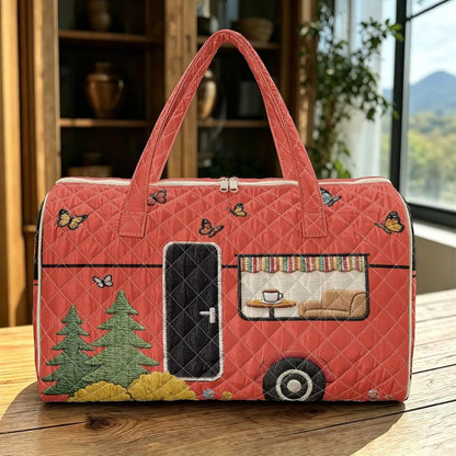 Quilted Tote Bag Large Car Womens Gym Puffer Bag Lightweight Large Capacity Bag with Top Handles Built-in Pockets for Travel, Camping, Work and Shopping