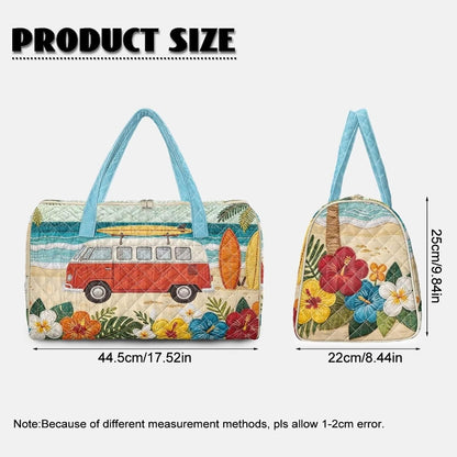 Quilted Tote Bag Large Car Womens Gym Puffer Bag Lightweight Large Capacity Bag with Top Handles Built-in Pockets for Travel, Camping, Work and Shopping