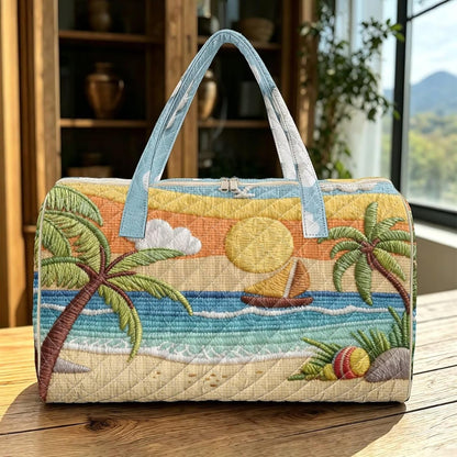 Quilted Tote Bag Large Car Womens Gym Puffer Bag Lightweight Large Capacity Bag with Top Handles Built-in Pockets for Travel, Camping, Work and Shopping