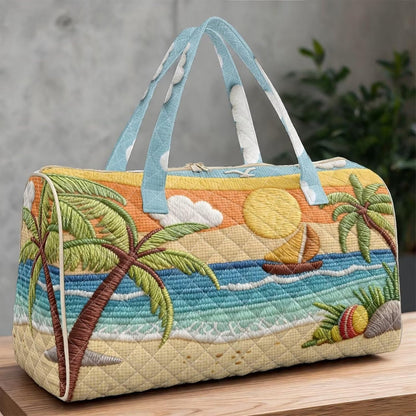Quilted Tote Bag Large Car Womens Gym Puffer Bag Lightweight Large Capacity Bag with Top Handles Built-in Pockets for Travel, Camping, Work and Shopping