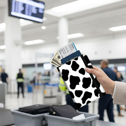 Passport Holder Wallet Cover Case,RFID Blocking Passport Cover,Large Capacity Travel Wallet with Multi Card Slots (Butterfly and Moon)
