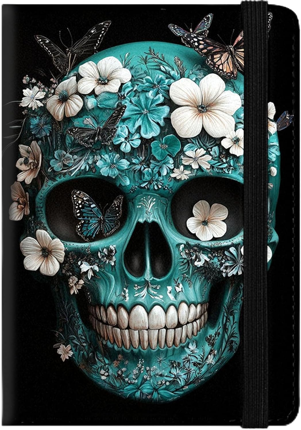 Passport Holder Wallet Cover Case,RFID Blocking Passport Cover,Large Capacity Travel Wallet with Multi Card Slots (Butterfly and Moon)
