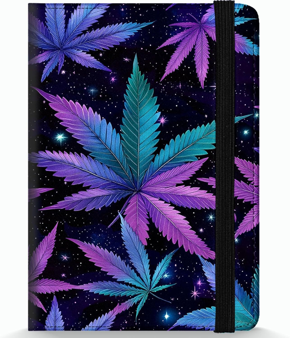 Passport Holder Wallet Cover Case,RFID Blocking Passport Cover,Large Capacity Travel Wallet with Multi Card Slots (Butterfly and Moon)