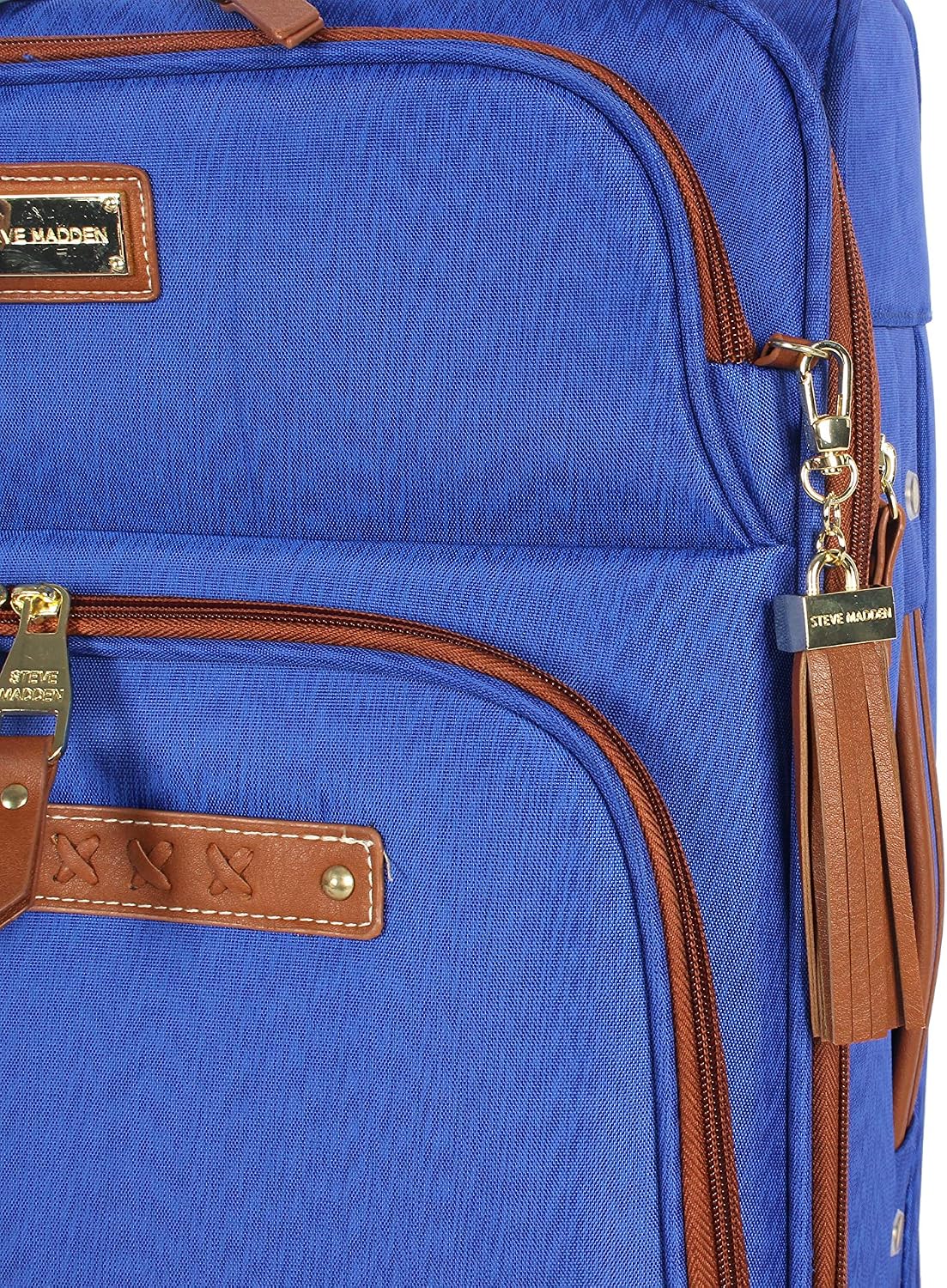Designer-Gepckkollektion Leichter Softside-Koffer fr Damen und Herren strapazierfhige 50,8 cm groe Tragetasche mit 4 rollenden Spinner-Rdern, Legends Turquoise, 20in, Carry on Bag With