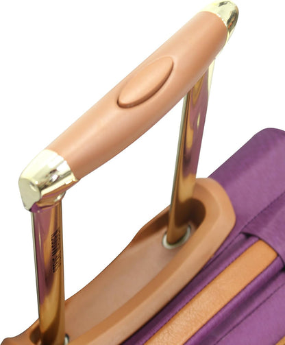 Designer-Gepckkollektion Leichter Softside-Koffer fr Damen und Herren strapazierfhige 50,8 cm groe Tragetasche mit 4 rollenden Spinner-Rdern, Legends Turquoise, 20in, Carry on Bag With
