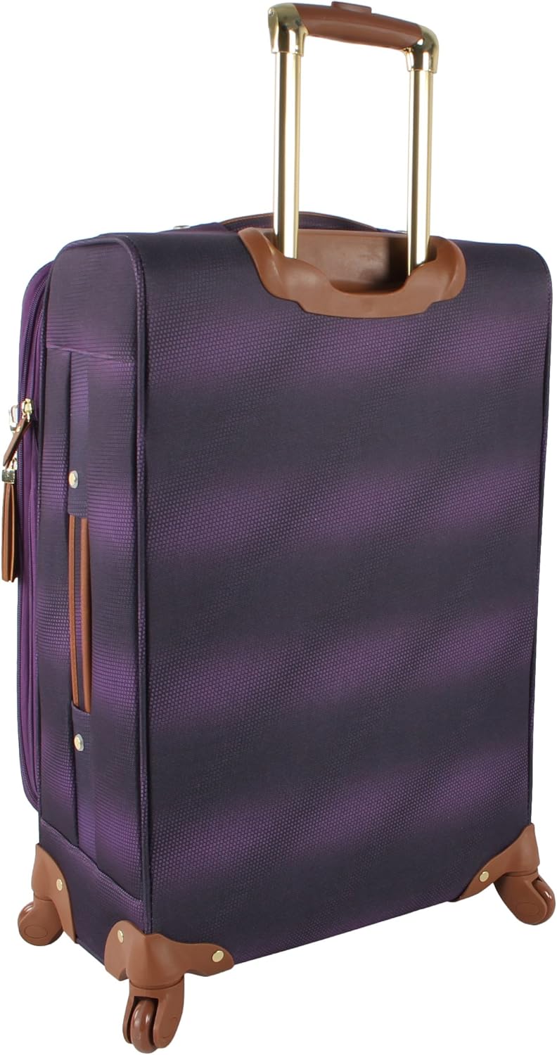 Designer-Gepckkollektion Leichter Softside-Koffer fr Damen und Herren strapazierfhige 50,8 cm groe Tragetasche mit 4 rollenden Spinner-Rdern, Legends Turquoise, 20in, Carry on Bag With