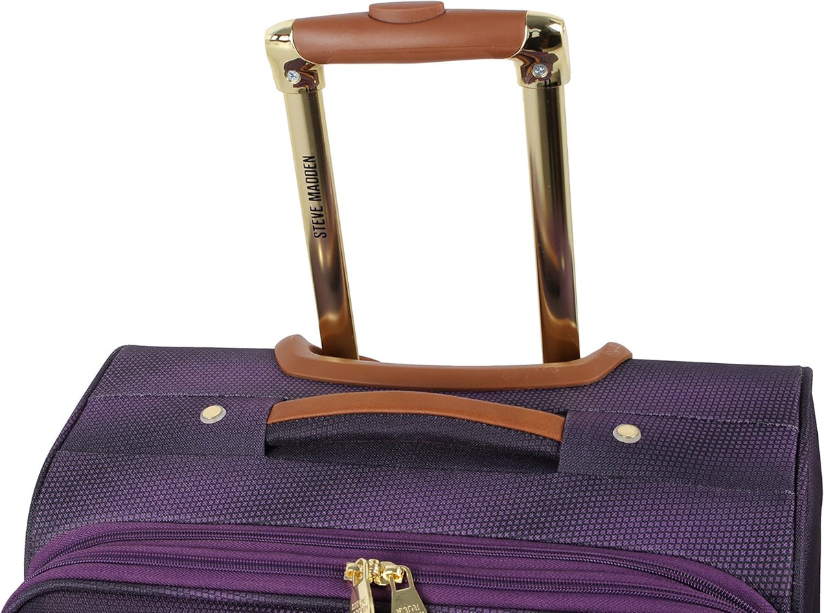 Designer-Gepckkollektion Leichter Softside-Koffer fr Damen und Herren strapazierfhige 50,8 cm groe Tragetasche mit 4 rollenden Spinner-Rdern, Legends Turquoise, 20in, Carry on Bag With