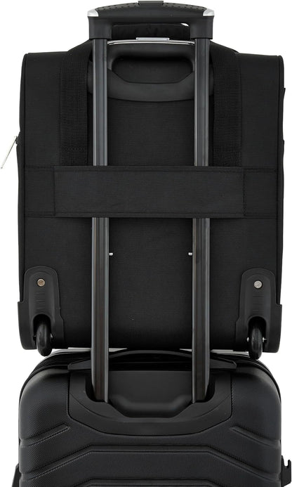 16" Underseat Carry-On Luggage with USB/USB-C Ports, Blue Depths