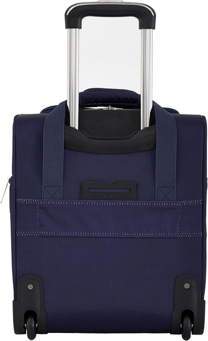 16" Underseat Carry-On Luggage with USB/USB-C Ports, Blue Depths