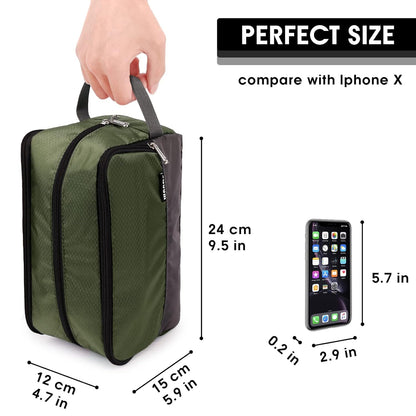 Travel Toiletry Bag for Men, Small Dopp Kit for Toiletries | Water-Resistant Fabric, Travel Bag for Toiletries, Compact Storage, Shaving Accessories, Weekend Trips