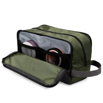 Travel Toiletry Bag for Men, Small Dopp Kit for Toiletries | Water-Resistant Fabric, Travel Bag for Toiletries, Compact Storage, Shaving Accessories, Weekend Trips