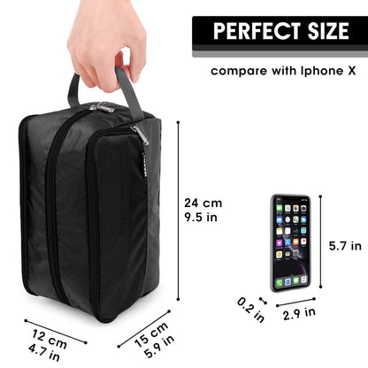 Travel Toiletry Bag for Men, Small Dopp Kit for Toiletries | Water-Resistant Fabric, Travel Bag for Toiletries, Compact Storage, Shaving Accessories, Weekend Trips